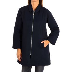 Jas 9063 vrouw met lange mouwen en lange snit