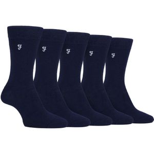 5-Pack Heren Bamboe Helder Gestreepte Patronen Sokken