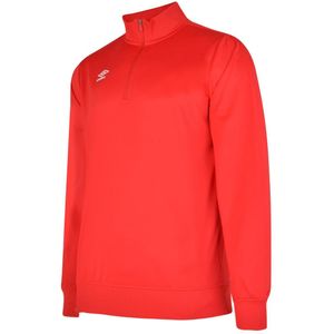 Umbro Kinder/Kinder Club Essential Sweatshirt met halve rits (Vermiljoen)