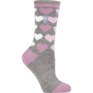 Heat Holders Lite - Geïsoleerde thermo damessokken - Grijs (Parijs)