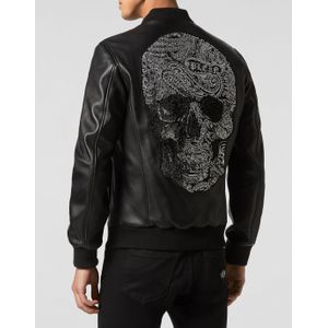 Leren Bomber Paisley
