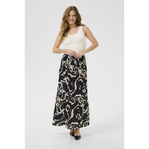 Kaffe - Beathe - Maxi Rok - Abstract Patroon - Plooirok