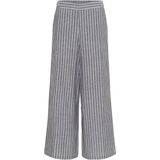 Casual Broek - Black Melange/White Stripe - Casual Fit
