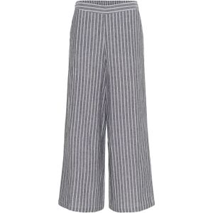 Casual Broek - Black Melange/White Stripe - Casual Fit