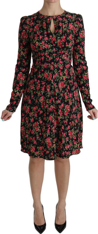 Dolce Gabbana - A-Lijn Jurk - Zwart - 100% Viscose