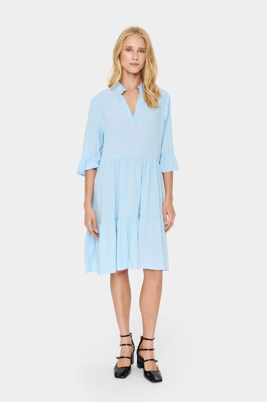 SAINT TROPEZ - Eda - Tuniekjurk - Lichtblauw - Knielengte