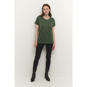 T-shirt - Donkergroen - Loose Fit