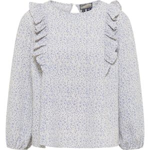 Dreimaster - Blouse Shirt - Blauw - Wol