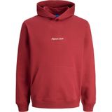 Jack & Jones Junior Sweatshirt 'Norrebro'  donkerrood / wit