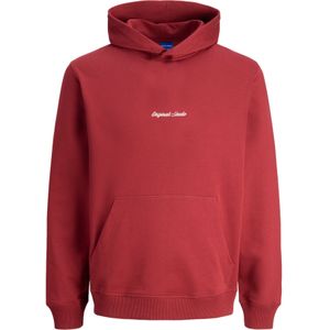 Jack & Jones Junior Sweatshirt 'Norrebro'  donkerrood / wit