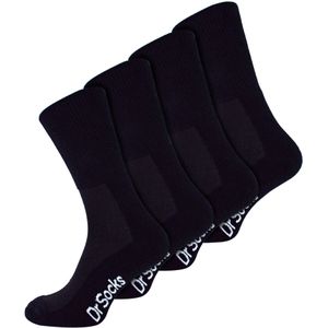 Dr.Socks - Bamboe Diabetische Sokken - Zwart - 4 Paar
