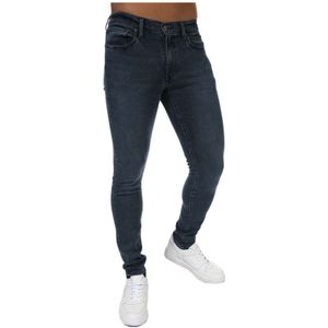 Levi's Ocean Pewter Taps Toelopende Skinny Jeans - Blauw - Heren - Maat 30 Lang