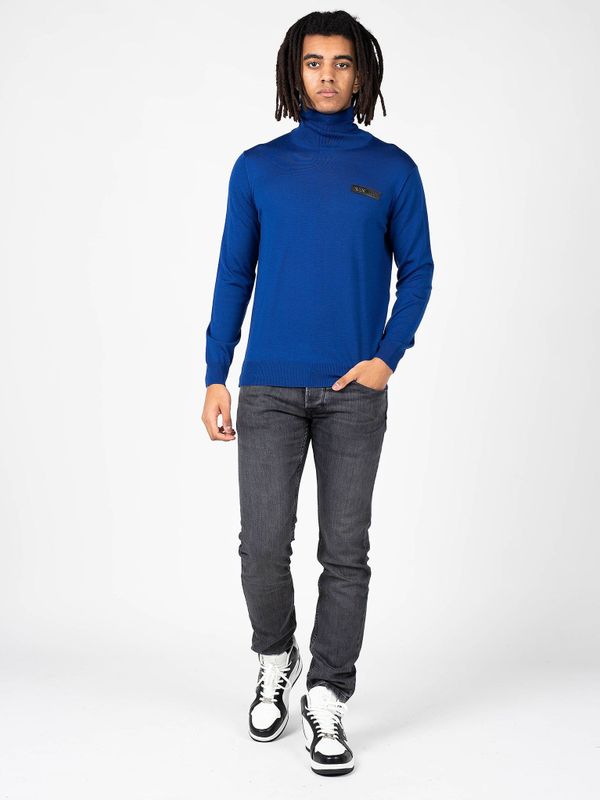 Plein Sport - Coltrui - Groen - 100% Merino Wol - Logo Detail