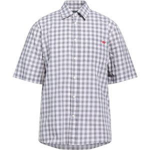 Diesel - Overhemd - Grijs - Korte Mouwen