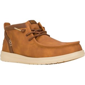 HEYDUDE Wally Mid GripR Klassieke Polyurethaan Herenschoenen Cognac/Tan