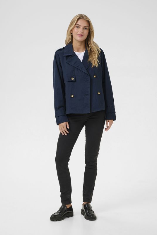 Kaffe - Kapatricia Jacket - Tussenjas - Midnight Marine - 65% Polyester 35% Katoen