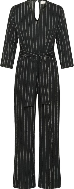 Jumpsuit - Zwart - Regular Fit - Dames - 3/4-mouwen