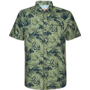 Petrol Industries - Heren Botanical overhemd - Groen