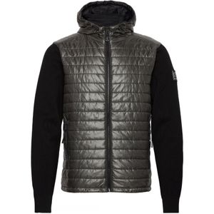 Belstaff Vert Zip Black Hooded Cardigan Jacket