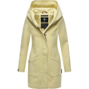 Marikoo dames wintermantel met capuchon en getailleerd model