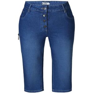 Zhenzi Skinny Capri Jeans STOMP Medium Blue Denim - Maat 5XL