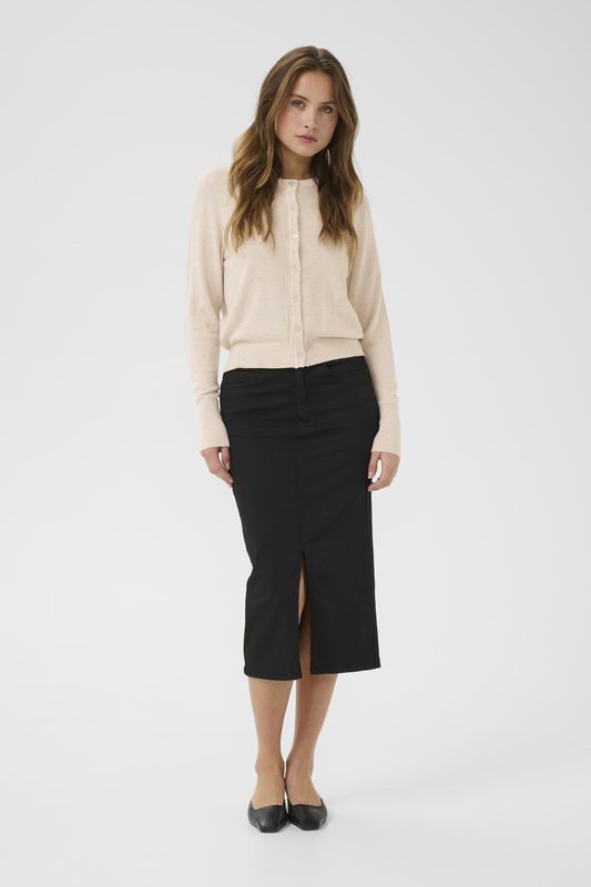 Kaffe - Grijze Cardigan - Dames - Met Knoopsluiting