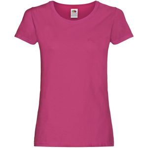 Fruit of the Loom Dames/Dames T-Shirt (Fuchsia)