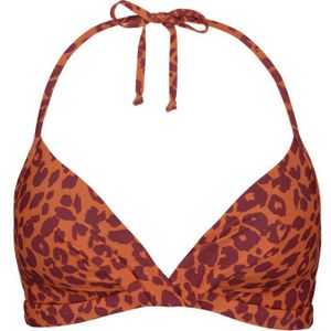 Barts Voorgevormde Halter Bikinitop Des Oranje/rood - Maat L