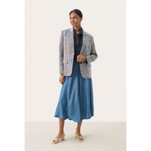 Part Two - Midnight Melange - Blazer - Grijs - Knoopsluiting - V-hals - Lange Mouwen