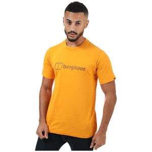 Berghaus modern logo-T-shirt voor heren, geel