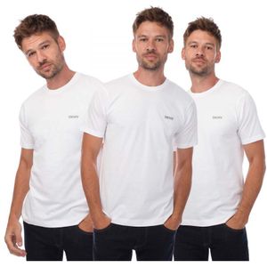 Heren DKNY Giants 3 Pack Lounge T-Shirts in Wit