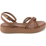 Platform Sandalen met Touwdetail