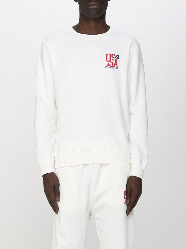 Sweater - Wit - USA Crewneck