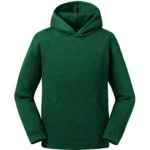 Russell Kinderen/Kinderen Authentieke Sweatshirt met kap (Fles groen)