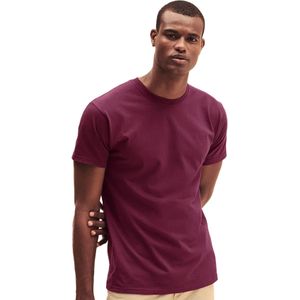 Fruit Of The Loom - Crew Neck - T-shirt - Bourgondië - 5 Pack