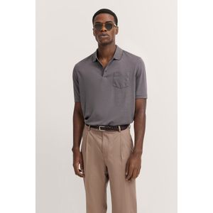 Bugatti - Poloshirt - Grijs - Met Borstzak