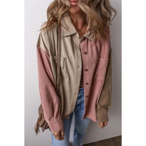 Kleurblok Corduroy Shirt