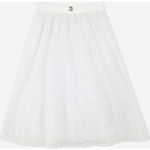 Meisjes Logo Tule Rok in Wit