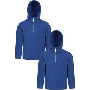 Mountain Warehouse Kinder/Kids Camber Quarter Zip Hoodie (Set van 2) (Marine)