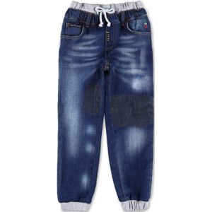 Denim Broek - Stone Washed - Joggers - Met Katoenen Fleece Inzetten