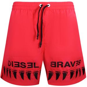 Diesel - Shark Tooth Design Brave - Zwemshort - Rood