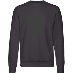 Fruit Of The Loom - Premium 70/30 Sweatshirt - Zwart - Kinder Unisex - Pak van 2