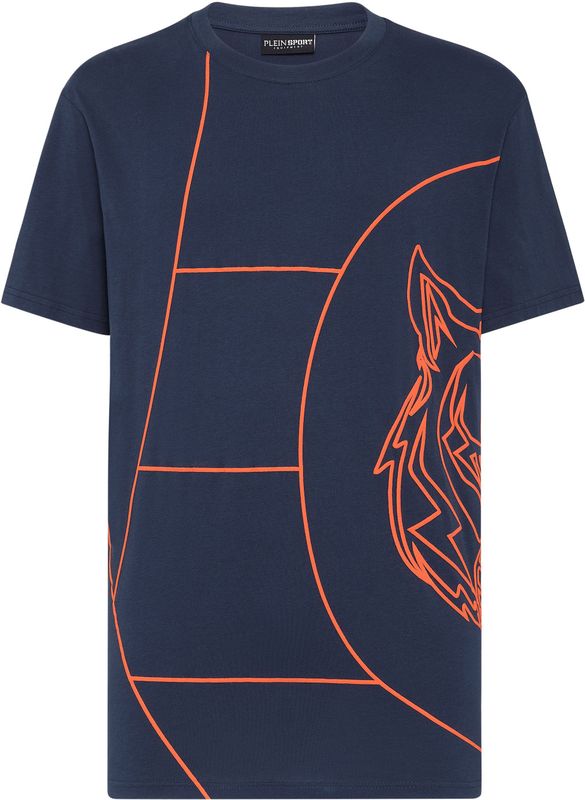 Plein Sport - T-Shirt Ronde Hals Tiger - Blauw - Katoen