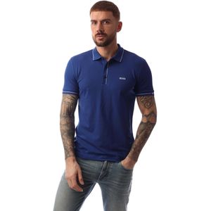 Boss Heren Paule poloshirt met stippen (Turquoise)