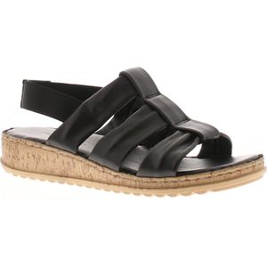 Hush Puppies - Eden - Sandalen - Zwart - Leer