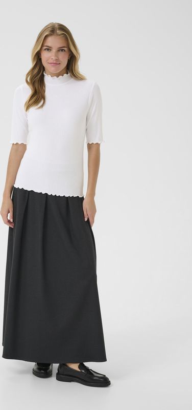 CRRibba - Turtle Neck T-shirt - Wit - Dames - Viscose