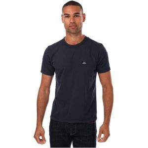 C.P. Company piquÃ© T-shirt met logo voor heren, marineblauw