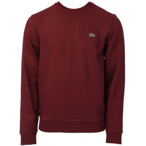 Heren Lacoste SPORT Fleece Sweatshirt in katoenmix in wijn