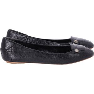 Balenciaga Arena Ballerina's in Zwart Leer