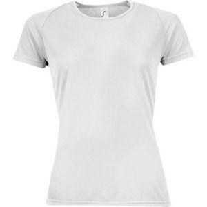 SOLS Dames/dames Sportief T-Shirt Met Korte Mouwen (Wit) - Maat 2XL